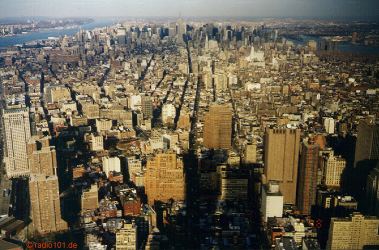 Blick vom World Trade Center nach Norden (anklicken zum Vergrern - click to enlarge)