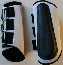 Reitsportartikel online: Gamaschen in diversen Farben: Rot, Weiss, Schwarz,...