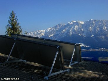 Sonnenkollektor  (click to enlarge - anklicken zum Vergröern)